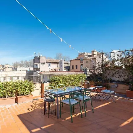 アパート Luxury Panoramic Penthouse Trastevere *